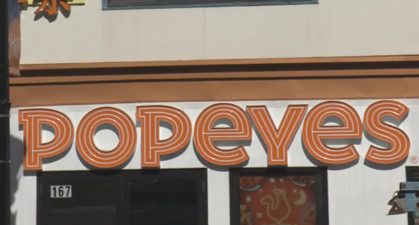 Popeye's on Marshall Street.